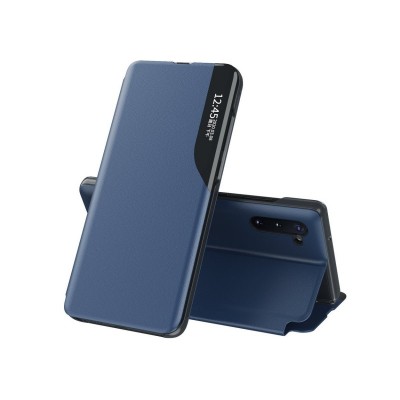 Husa Samsung Galaxy S21 Ultra, Eco Book, Piele Ecologica, Albastru
